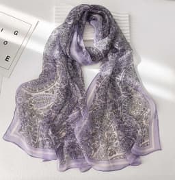 Green Grass Women Elegant Chiffon Georgette Bandana Scarf Summer Beach Sunscreen Thin Hijab