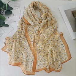 Green Grass Women Elegant Chiffon Georgette Bandana Scarf Summer Beach Sunscreen Thin Hijab