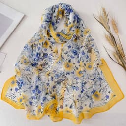 Green Grass Women Elegant Chiffon Georgette Bandana Scarf Summer Beach Sunscreen Thin Hijab