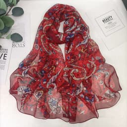 Green Grass Women Elegant Chiffon Georgette Bandana Scarf Summer Beach Sunscreen Thin Hijab