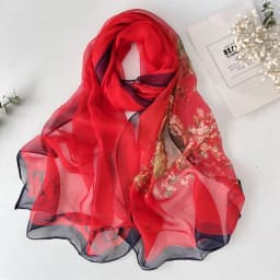 Green Grass Women Elegant Chiffon Georgette Bandana Scarf Summer Beach Sunscreen Thin Hijab