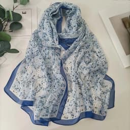 Green Grass Women Elegant Chiffon Georgette Bandana Scarf Summer Beach Sunscreen Thin Hijab