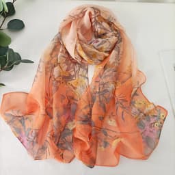 Green Grass Women Elegant Chiffon Georgette Bandana Scarf Summer Beach Sunscreen Thin Hijab
