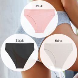 3PCS/SET Cotton Solid Color Women Panties Female Sexy Underwear Briefs Basic Panties for Woman's Underpants Intimates Lingerie