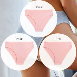 3PCS/SET Cotton Solid Color Women Panties Female Sexy Underwear Briefs Basic Panties for Woman's Underpants Intimates Lingerie