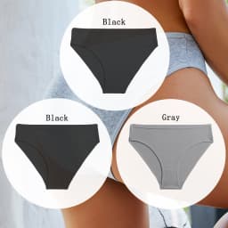 3PCS/SET Cotton Solid Color Women Panties Female Sexy Underwear Briefs Basic Panties for Woman's Underpants Intimates Lingerie