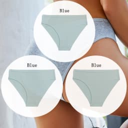 3PCS/SET Cotton Solid Color Women Panties Female Sexy Underwear Briefs Basic Panties for Woman's Underpants Intimates Lingerie