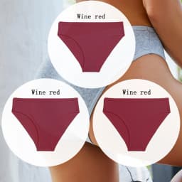 3PCS/SET Cotton Solid Color Women Panties Female Sexy Underwear Briefs Basic Panties for Woman's Underpants Intimates Lingerie