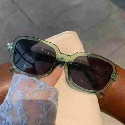 Vintage Square Sunglasses Woman Mirror Retro Rivet Yellow Sun Glasses Female Brand Designer Fashion Black Oculos De Sol