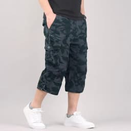 Capri Long Cargo Shorts Men 2026 Summer Casual Cotton Multi Pockets Hot Breeches Cropped Trousers Military Camouflage Shorts 5XL