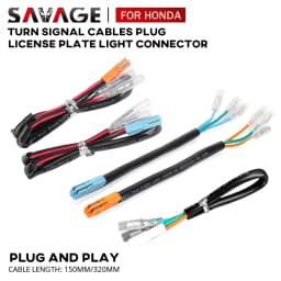 Turn Signal Adapter Plug License Plate Light Wire Connector For HONDA CRF 250L CB 500X 500F 650F CBR 500R 650R GROM 125 NC750