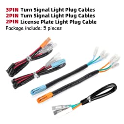 Turn Signal Adapter Plug License Plate Light Wire Connector For HONDA CRF 250L CB 500X 500F 650F CBR 500R 650R GROM 125 NC750