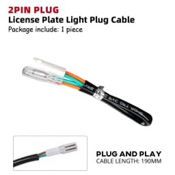 Turn Signal Adapter Plug License Plate Light Wire Connector For HONDA CRF 250L CB 500X 500F 650F CBR 500R 650R GROM 125 NC750