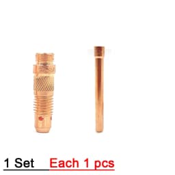 Argon Welding Torch Consumable Collet Body 1.0mm 1.6mm 2.0mm 2.4mm 3.2mm 4.0mm WP17 WP18 WP26 TIG Tungstens Electrodes Collet