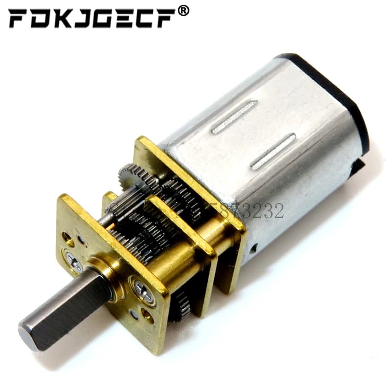 DC 3V/6V/12V N20 Mini Micro Metal Gear Motor with Gearwheel DC Motors 15/30/50/60/100/200/300/500/1000RPM