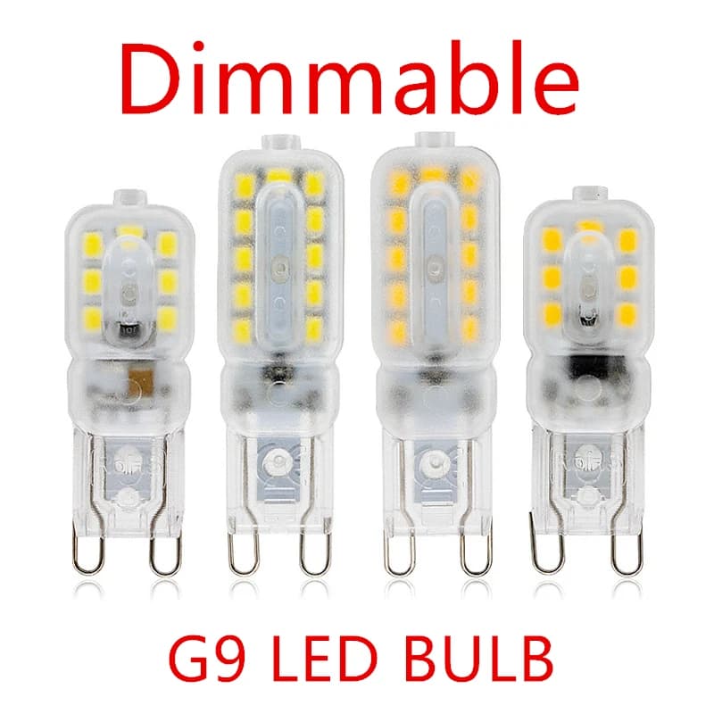 10PCS LED Bulb 3W 5W 7W G9 Light Bulb Dimmable AC220V COB Lamp SMD Spotlight Chandelier Lighting Replace 20w 30w Halogen Lamp