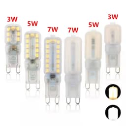 10PCS LED Bulb 3W 5W 7W G9 Light Bulb Dimmable AC220V COB Lamp SMD Spotlight Chandelier Lighting Replace 20w 30w Halogen Lamp