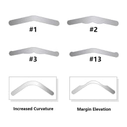20Pcs Dental Matrix Bands Tofflemire Stuck Gingival Wall Lift Large Curvature Sectional Contoured Matrices Matrix Dentistry Tool