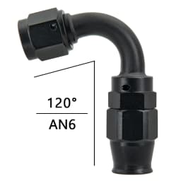 AN6 AN8 straight 45 90 120 180 Degree Reusable Hose End Fitting Adapter For Swivel PTFE Oil Fuel Line Hose End Fitting