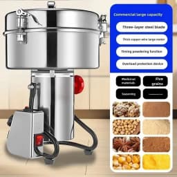 4500g Capacity Dry Food Grinder Mill Home Spice Coffee Grain Cereal Medicine Powder Crusher Gristmill - Kitchen Grinding Machine