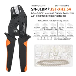 SN-01BM Micro Connector Ratchet Crimping Tool Kit Jst PH2.0/XH2.54 Terminals Wire Crimper Plier Set Mini Clamp Tool