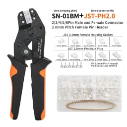 SN-01BM Micro Connector Ratchet Crimping Tool Kit Jst PH2.0/XH2.54 Terminals Wire Crimper Plier Set Mini Clamp Tool