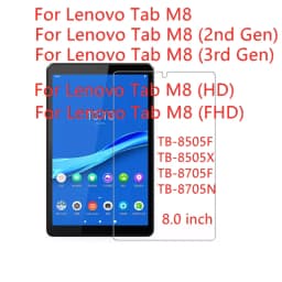 For Lenovo Tab M8 2019 HD FHD 2nd 3rd Gen 2021 8.0 Inch Tempered Glass Screen Protector TB-8505F 8505X 8705F 8705N Tablet Film