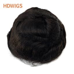 Australia Man Toupee Lace PU Indian Human Hair Wigs High Quality Men's Capillary Prothesis Natural Real Hair System Replacement