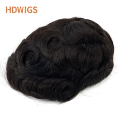 Australia Man Toupee Lace PU Indian Human Hair Wigs High Quality Men's Capillary Prothesis Natural Real Hair System Replacement