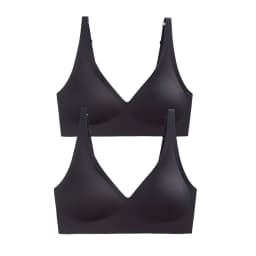 2Pcs/Set Seamless Bras For Women Wireless Underwear Push Up Bralette Soft Padded Deep V Sexy Lingerie Sleepwear Intimates S-3XL