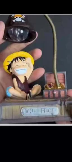 One Piece Luffy 3D LED Night Light, Anime Desktop Lamp for Study Office Decor - Cool Birthday Christmas Gift for Fans Men Women