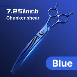 Fenice Professional JP440c 7 inch High quality Pet dog Grooming Scissors Curved thinning Shears Chunker Thinner Scissors