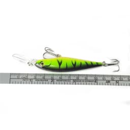 1PCS Colorful Stripe Pattern 11cm 10.5g Hard Bait Minnow Streak Fishing Lures Bass Fresh Water Hook Diving Perch Wobbler Fish