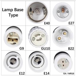 Bulb Converter E27 Male to E12 E14 E40 B22 MR16 G4 G9 GU10 Female Lamp Socket Bulb Base For Indoor Lighting Bulb Extend Adapter