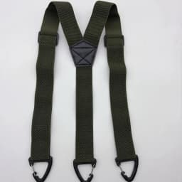 Adjustable Elastic Trouser Pants Braces-Black Heavy Duty Work Suspenders for Men 3.8cm Wide Y-back X-back with Plastic Gripper