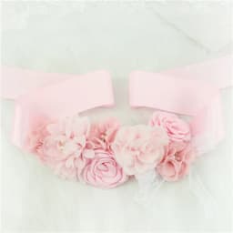 Fashion Lace Flower Belt Women Flower Girl Waistband Wedding Sashes Wedding Ribbons Rhinestones Belts Wedding Dress Belt
