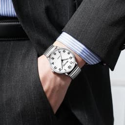 Elderly Watches Waterproof Big Number 41mm Dial Light Luxury Gold Steel Watch Men's Fashion Quartz Wristwatches Clock UTHAI H10