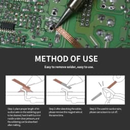 Desoldering Braid Welding Solder Remover Wick Wire Lead Cord Flux BGA Repair Tool Width 1.5mm 2mm 2.5mm 3mm 3.5mm 4mm 1.5 Meter