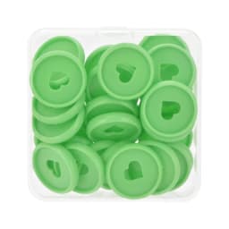Fromthenon Binder Notebook Plastic Disc Rings 28/32/24mm Macaroon Color Binding Discs in Heart Shape for Mushroom Hole Planner