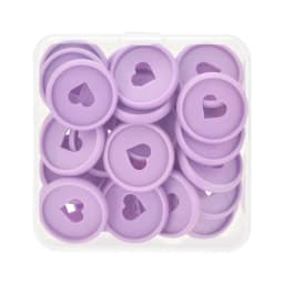 Fromthenon Binder Notebook Plastic Disc Rings 28/32/24mm Macaroon Color Binding Discs in Heart Shape for Mushroom Hole Planner