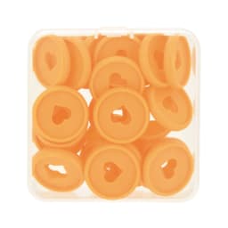 Fromthenon Binder Notebook Plastic Disc Rings 28/32/24mm Macaroon Color Binding Discs in Heart Shape for Mushroom Hole Planner