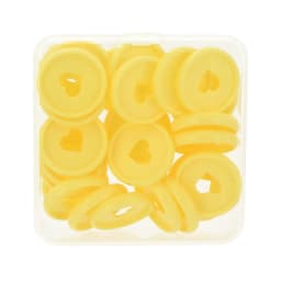Fromthenon Binder Notebook Plastic Disc Rings 28/32/24mm Macaroon Color Binding Discs in Heart Shape for Mushroom Hole Planner