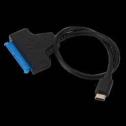 LccKaa SATA 3 to Type-C Cable USB 3.1 C to SATA Adapter Up to 6 Gbps Support 2.5 Inches SSD HDD Hard Drive 22 Pin SATA Cable