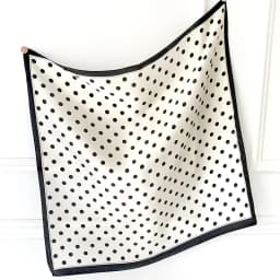 2023 Luxury Square Silk Scarf Women Luxury Polka Dot Shawls and Wraps Fashion Small Bag Scarves Hair Tie Bandanas Hijab 70*70Cm