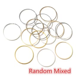 8-40mm Brass Closed Ring Earring Wires Hoops Pendant Connectors Rings For DIY Jewelry Making Supplies Accessories