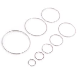 8-40mm Brass Closed Ring Earring Wires Hoops Pendant Connectors Rings For DIY Jewelry Making Supplies Accessories