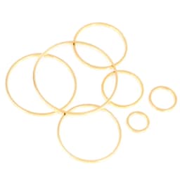 8-40mm Brass Closed Ring Earring Wires Hoops Pendant Connectors Rings For DIY Jewelry Making Supplies Accessories