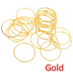 8-40mm Brass Closed Ring Earring Wires Hoops Pendant Connectors Rings For DIY Jewelry Making Supplies Accessories