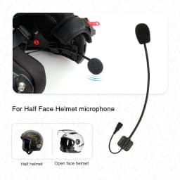 LEXIN LX-B4FM Intercom Headset&Clip Set for Full/Half Helmet with High Quality and Loud Sound Bluetooth Headphone Jack Plug
