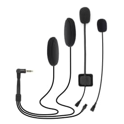 LEXIN LX-B4FM Intercom Headset&Clip Set for Full/Half Helmet with High Quality and Loud Sound Bluetooth Headphone Jack Plug